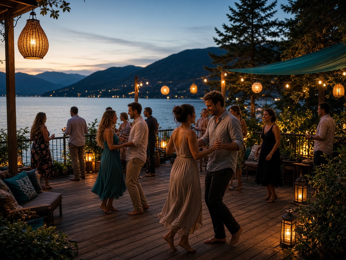 Lakefront evening celebration in the Okanagan